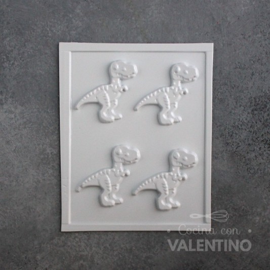 Placa Plastichok Dinosaurios x4 1730A