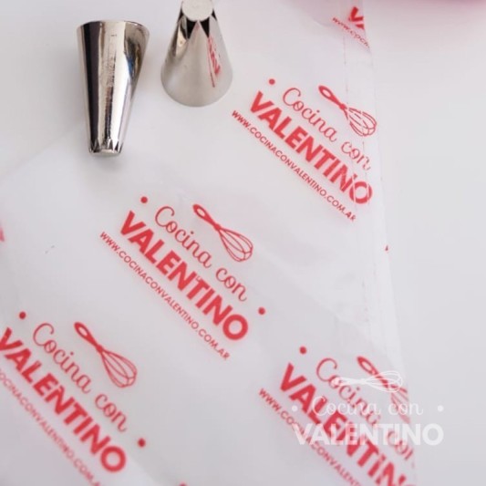 Manga Descartable Logo Valentino 20x40 - 1 Un