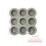 Molde Silicona Mini Cakes Circulos x9