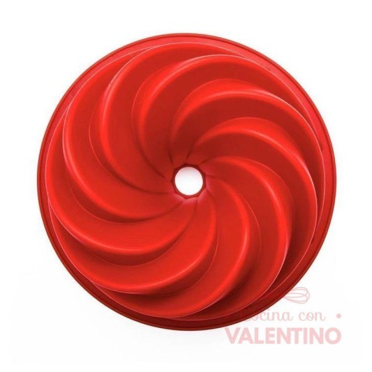 Molde Silhome Silicona Bundt Espiral 27x10