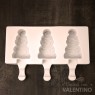 Molde Silicona Helado Paleta Arbol x3