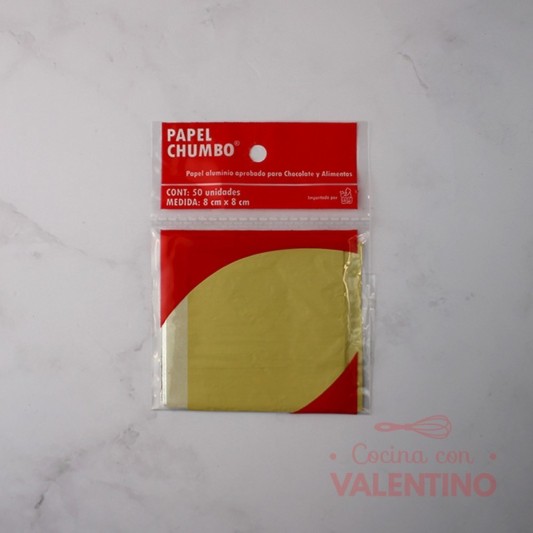 Papel Chumbo 8x8cm - Amarillo