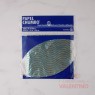 Papel Chumbo 10x10cm - Plateado con Ondas Turquesas
