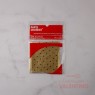 Papel Chumbo 8x8cm - Dorado con Lunares Marrones