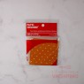 Papel Chumbo 8x8cm - Naranja con Lunares Blancos