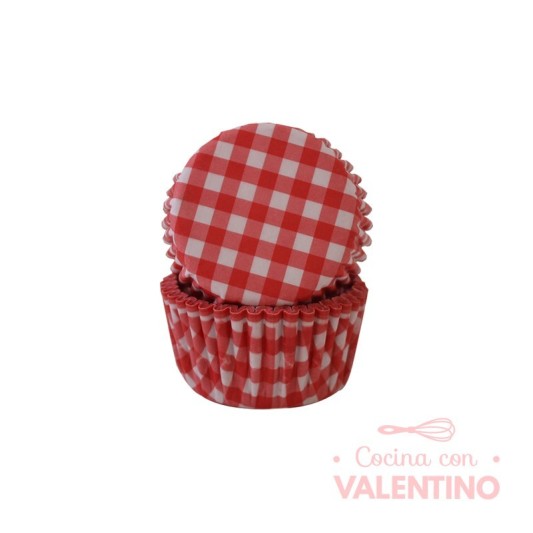 Pirotines N°8 Cuadrille - Rojo y Blanco - 25u. Convida