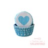 Pirotines N°8 Corazón - Celeste y Blanco - 25u. Convida
