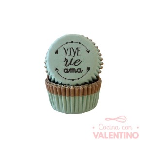 Pirotines N°8 Frases - Vive. Rie. Ama - 25u. Convida
