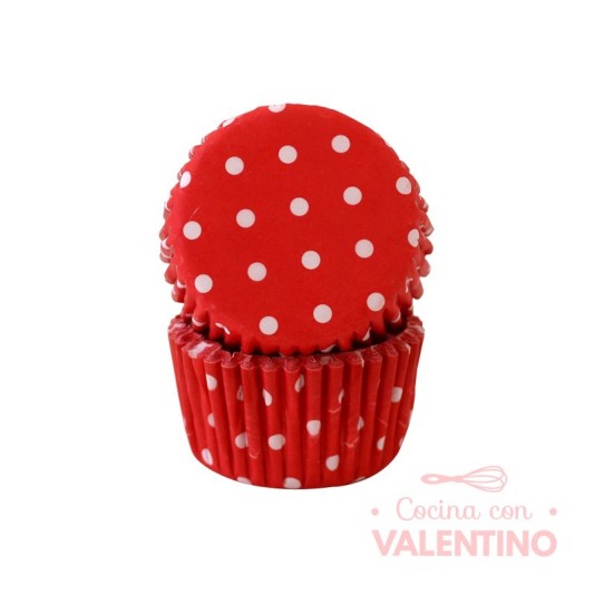 Pirotines N°10 Con Lunar Blanco - Rojo - 25u. Convida