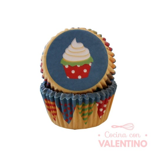 Pirotines N°10 Cupcake - 25u. Convida