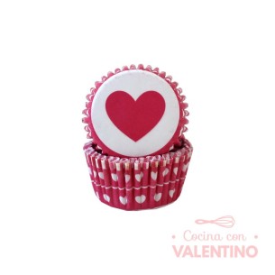 Pirotines N°8 Corazón - Fucsia y Blanco - 25u. Convida