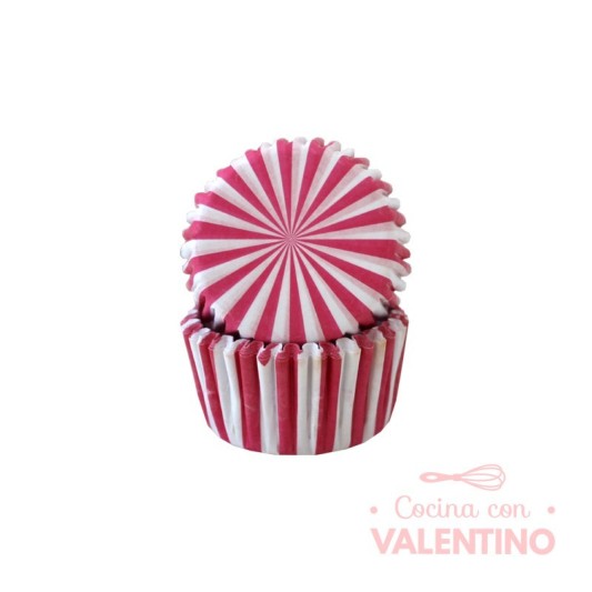 Pirotines N°8 Rayado - Fucsia - 25u. Convida