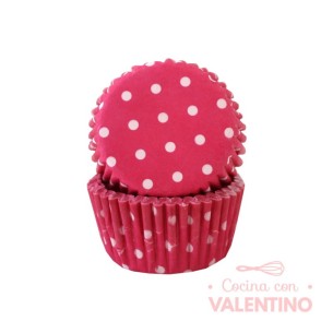Pirotines N°10 Con Lunar Blanco - Fucsia - 25u. Convida