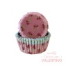 Pirotines N°10 Shabby Chic - Flores Rosas y Borde Celeste - 25u. Convida