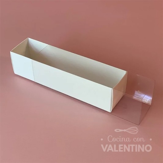 Caja Cartulina 6 Macarons 21x5x5