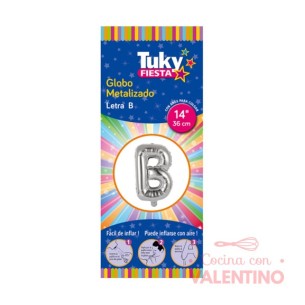 Globo Tuky Metalizado Letra  B 14"