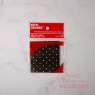 Papel Chumbo 8x8cm - Negro con Lunares Blancos