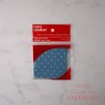 Papel Chumbo 8x8cm - Celeste con Lunares Blancos