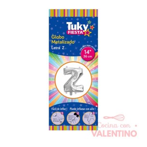 Globo Tuky Metalizado Letra  Z 14"