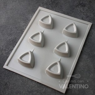 Placa Plastichok Triangulos con Borde x6 1792A