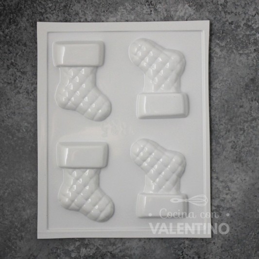 Placa Plastichok Botas Navideñas x4 1835A