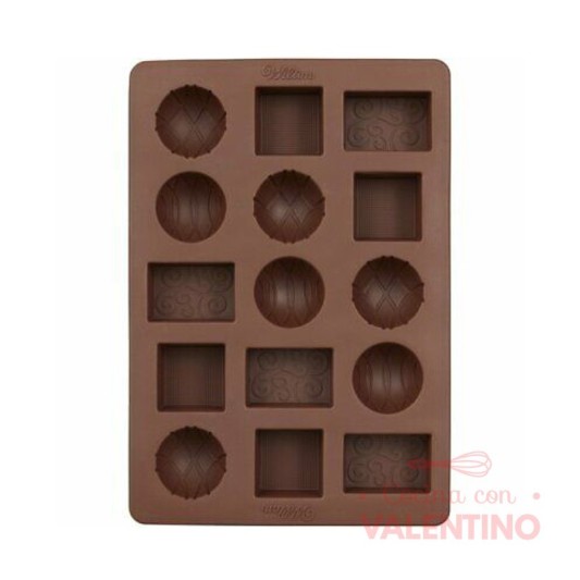 Molde Silicona Bombon Wilton Formas Varias