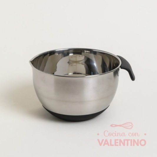 Bowl Acero Base y Asa de Silicona - 20 Cm - 2 Lt