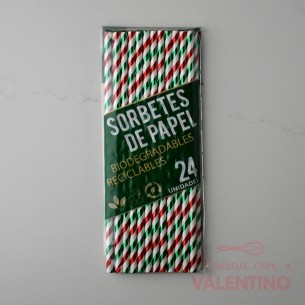 Maxi Sorbete Polipapel Party Store Navidad - 24 Un