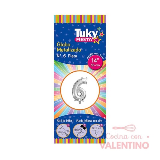 Globo Tuky Metalizados Nro 6 - 14" (35.5cm)