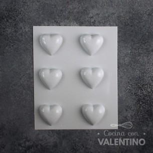 Placa Plastichok Corazones x6 479A