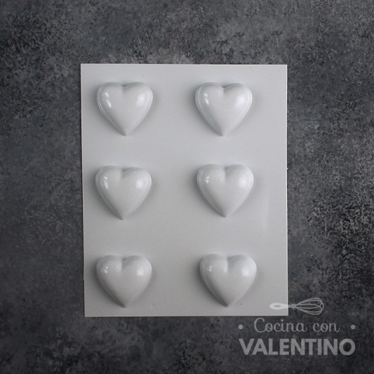 Placa Plastichok Corazones x6 479A