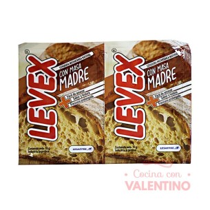 Levadura Seca Levex Masa Madre - 2 Sobres 13 Grs c/u