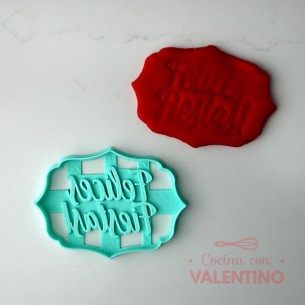 Cortante CookieKutter Cartel Felices Fiestas