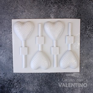 Placa Plastichok Chupetin Corazon x4 1227A