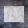 Placa Plastichok Chupetin Corazon x4 1227A
