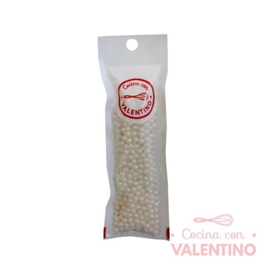Drops Valentino Medianas Perlas Blancas - 30 Grs.