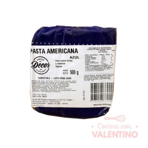 Pasta Americana Azul - 500 Grs