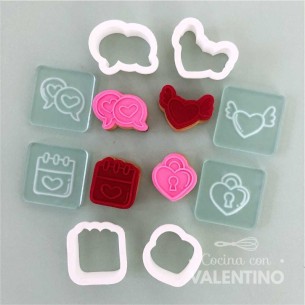Cortante + Sello Ruphas Kit Mini San Valentin S121
