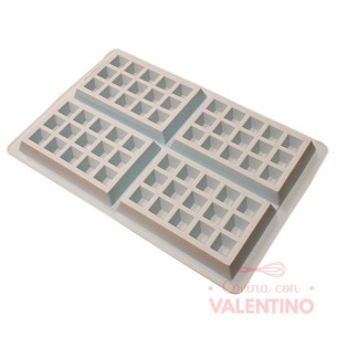 Molde Silicona Waffles x4