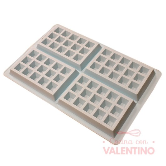 Molde Silicona Waffles x4