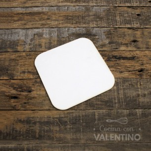 Base Fibro Plus Cuadrada Blanca 10 Cm