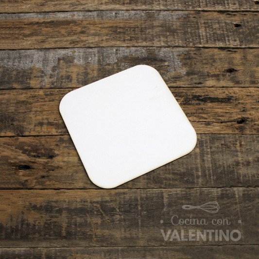 Base Fibro Plus Cuadrada Blanca 10 Cm