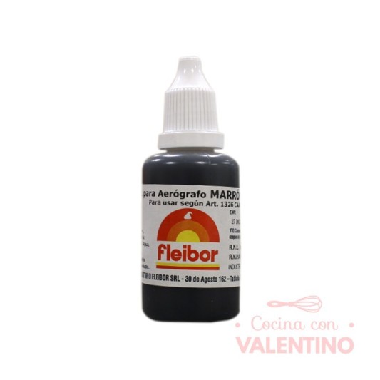 Colorante Para Aerografo Fleibor  Marron - 30 Ml