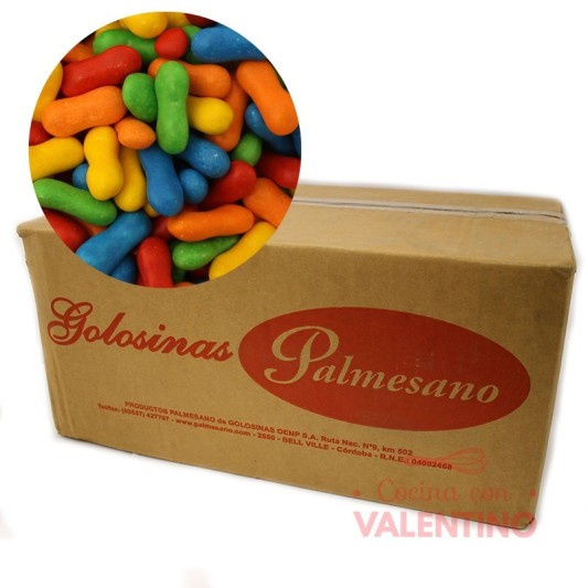 Confites Huesitos Frutales - 14 Kg