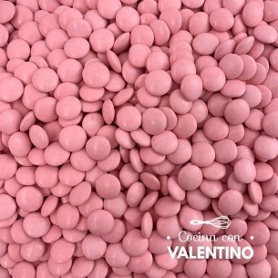 Lentejas de Chocolate Rosa - 450 Grs