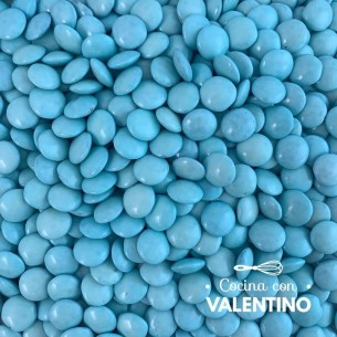 Lentejas de Chocolate Celeste - 450 Grs