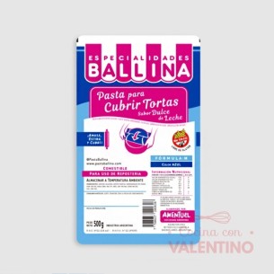 Pasta Cubretorta Ballina Azul - 500 Grs