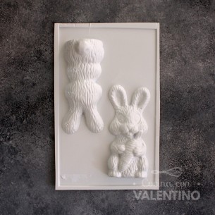 Placa Plastichok Figura de Conejo con Zanahoria 1618C