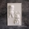 Placa Plastichok Figura de Conejo con Zanahoria 1618C