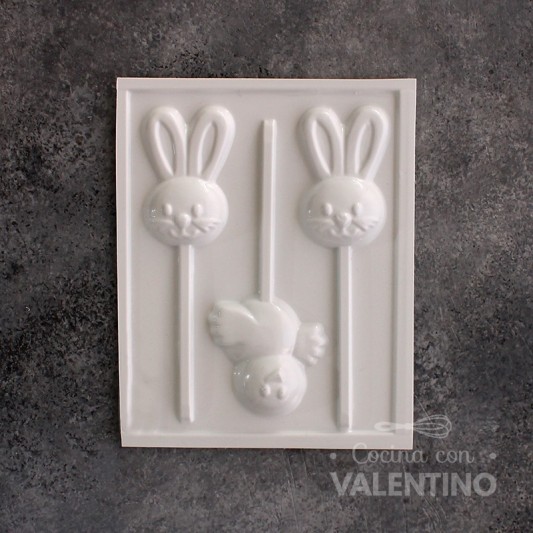 Placa Plastichok Chupetines Conejos y Gallina 1663A